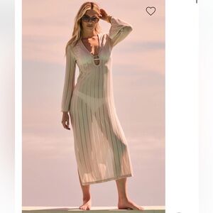 Trina Turk Crochet Maxi Dress